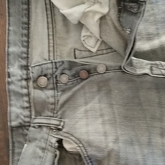 Levi's Gray Washed Jeans Button Down - Picture 2 of 5